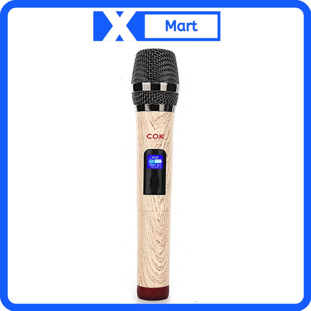 Micro không dây đa năng COK W528 hát karaoke dùng cho tivi amply loa kéo