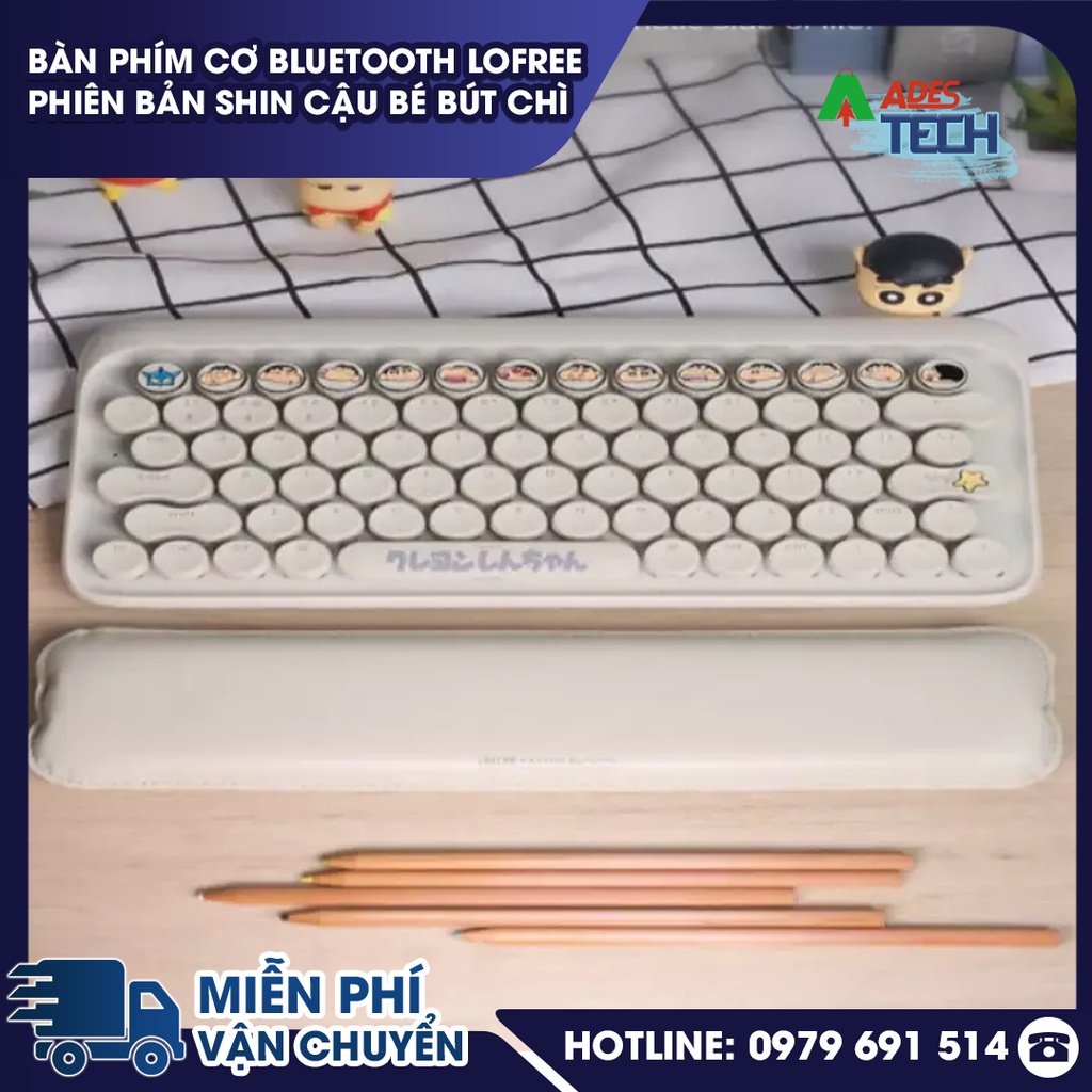 Bàn phím cơ Bluetooth Lofree phiên bản Shin cậu bé bút chì - Bảo Hành 12 Tháng