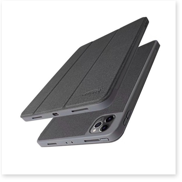 Bao da iPad Pro 11 inch 2021, 12.9 2021 hiệu Mutural - Hàng nhập khẩu - Đen - iPad Pro 11 2021