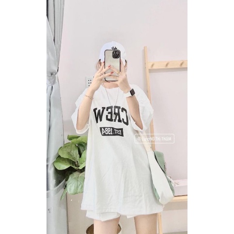 [Rẻ Vô Địch] Áo thun cotton tay lỡ unisex - - ÁO CREW TAY LỠ - - mẫu hot 2022