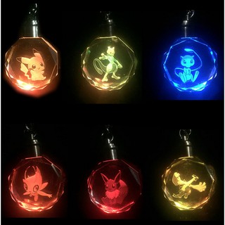 Hoạt Hình Móc Khóa Hình Pikachu Có Đèn Led Dễ Thương