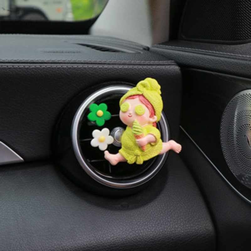 Kẹp Khuếch Tán Nước Hoa Gắn Điều Hòa Xe Hơi Hình Trái Sầu Riêng Dễ Thương