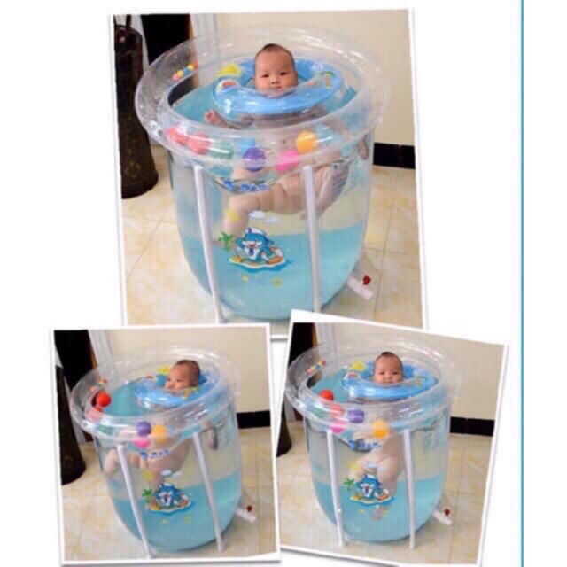 BỂ BƠI THÀNH CAO LOẠI TO 80x80cm - HÀNG CHÍNH HÃNG DOCTOR DOLPHIN🐬