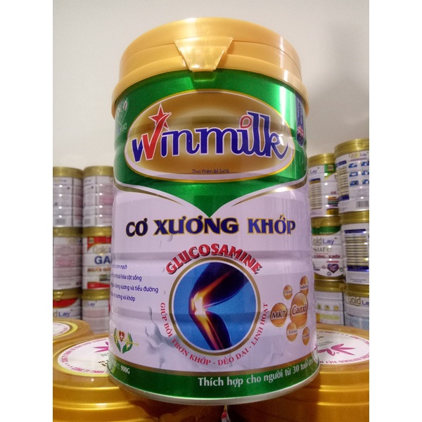 Sữa CƠ XƯƠNG KHỚP Winmilk 900G dành cho người lớn tuổi, tăng cường cơ xương khớp, giảm đau nhức