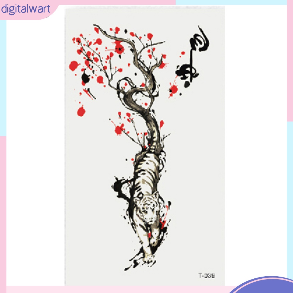 Hình xăm dán họa tiết hoa động vật chống thấm nước