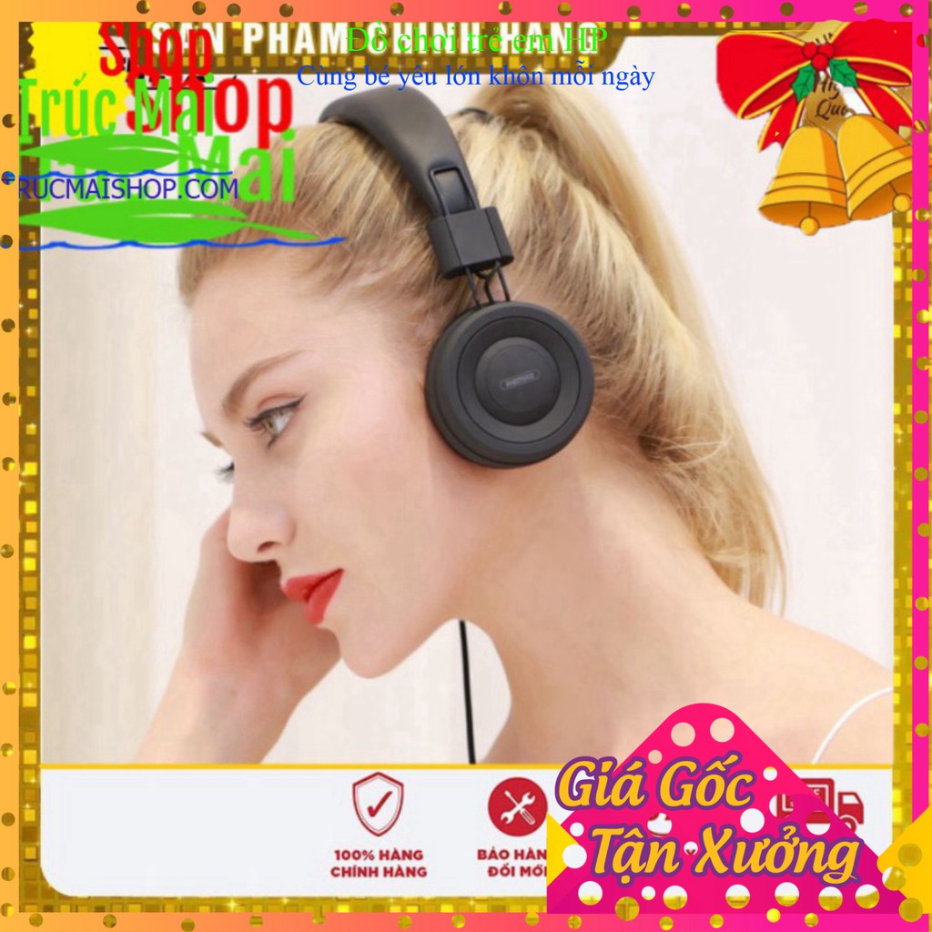 [ Loại Cao Cấp] Headphone Tai nghe chụp tai có dây nhận dạng giọng nói Remax RM-805 chính hãng