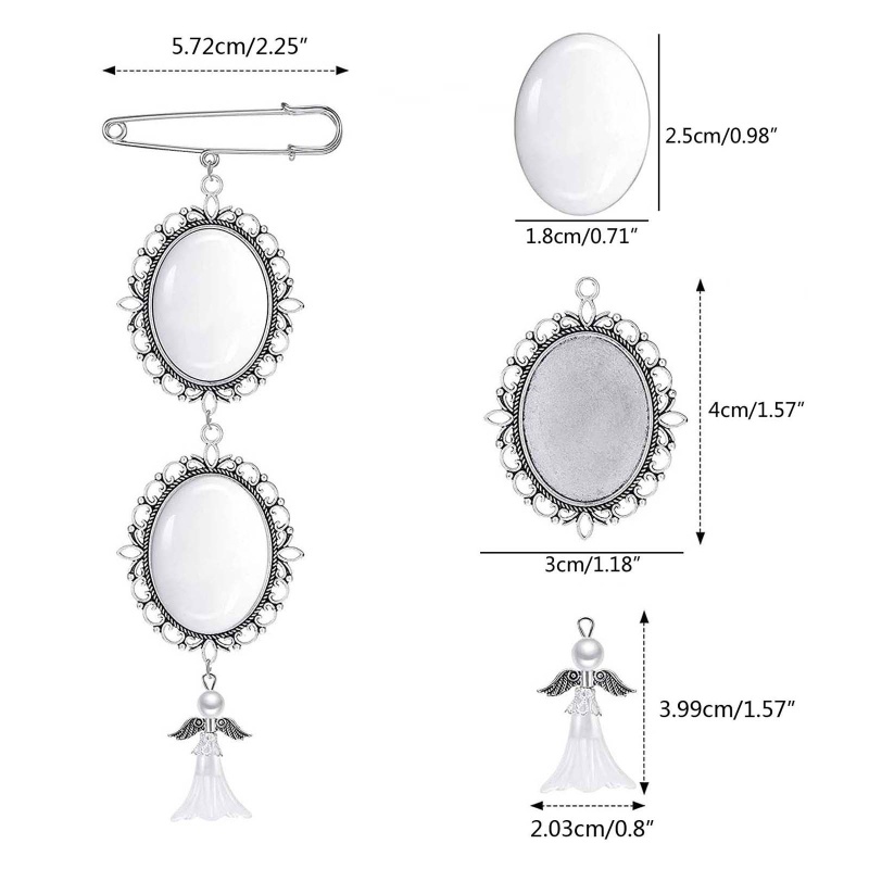 Ghim Cài Áo Hình Thiên Thần / Chú Rể / Bó Hoa Kỷ Niệm Giữ Kỉ Niệm Cho Mẹ / Bé