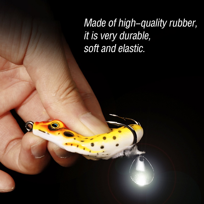 Mồi câu cá giả tokushima hình ếch có lưỡi câu sắc bén