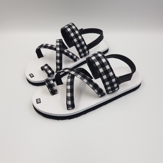 xăng đan nữ A112 ca rô ( sandal đồng nai )