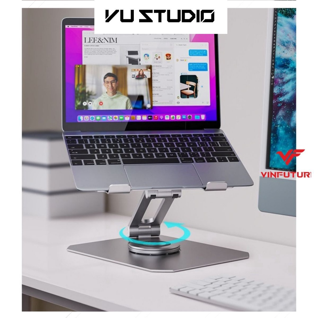 Boneruy L05 Giá đỡ Laptop, Macbook nhôm hãng chân đế xoay 360 độ chắc chắn cao cấp cho máy 11 - 16 inch.