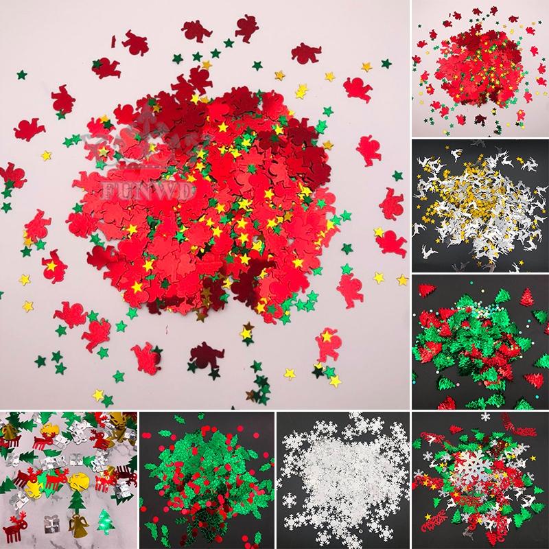 Phụ Kiện Trang Trí Giáng Sinh Hình Hoa Tuyết Tuần Lộc Lấp Lánh