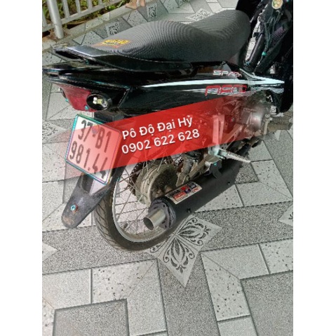 Pô Uma V4 1:1 đít inox gắn sirius-wave-Dream-Jupiter-Taurus