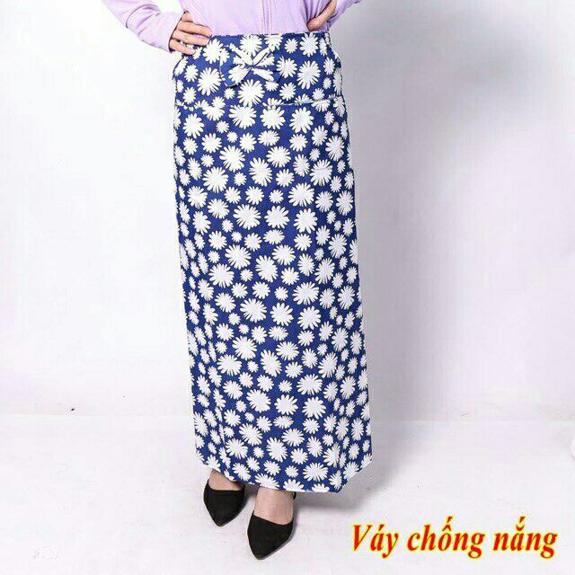 Váy chống nắng thô hai lớp