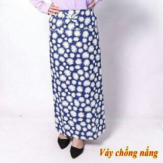 Váy chống nắng thô hai lớp