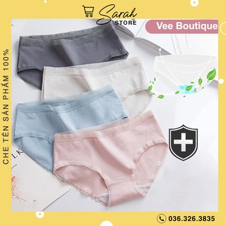 Quần Lót Nữ Cạp Ren Lưới Cao Cấp Kháng Khuẩn
