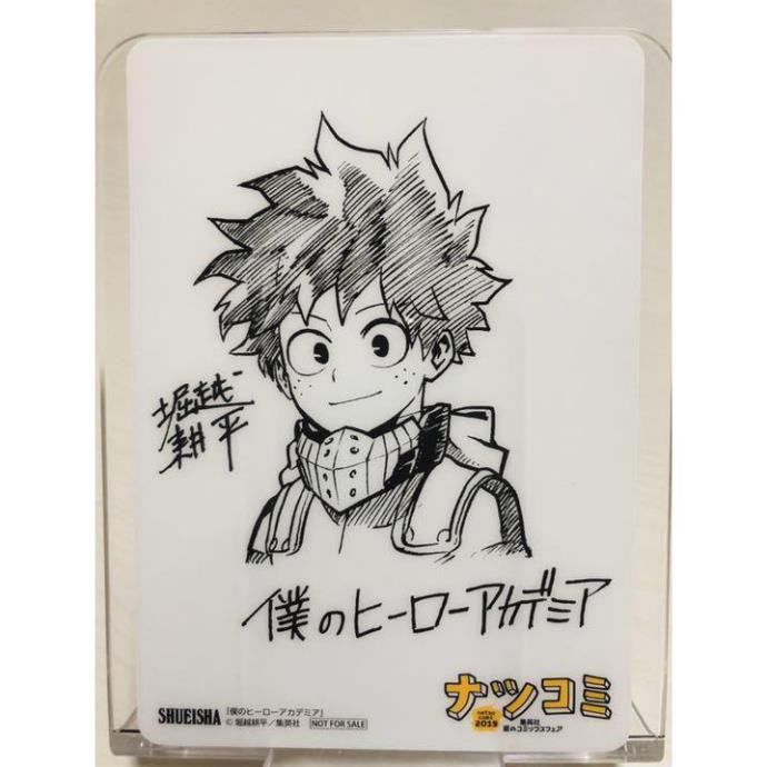 Set 2 Card Học Viện Anh Hùng - My Hero Academia Boku No Hero Academia  có chữ ký tác giả