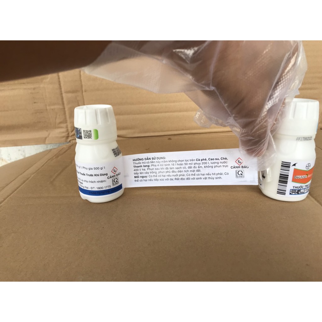 Thuốc diệt mầm 6 tháng Becano 50ml hòa 200 lít nước trừ cỏ 6 tháng, không làm chai đất