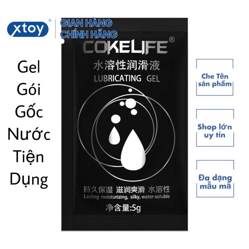 Gel Bôi Trơn Cokelife Dạng Gói 5ml - Chống Dị Ứng - Gốc Nước
