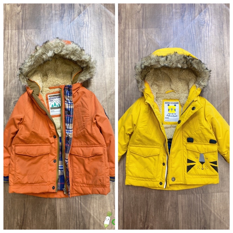 Áo khoác thu đông. Áo parka N.E.X.T 2 màu vàng hổ, cam đất A07
