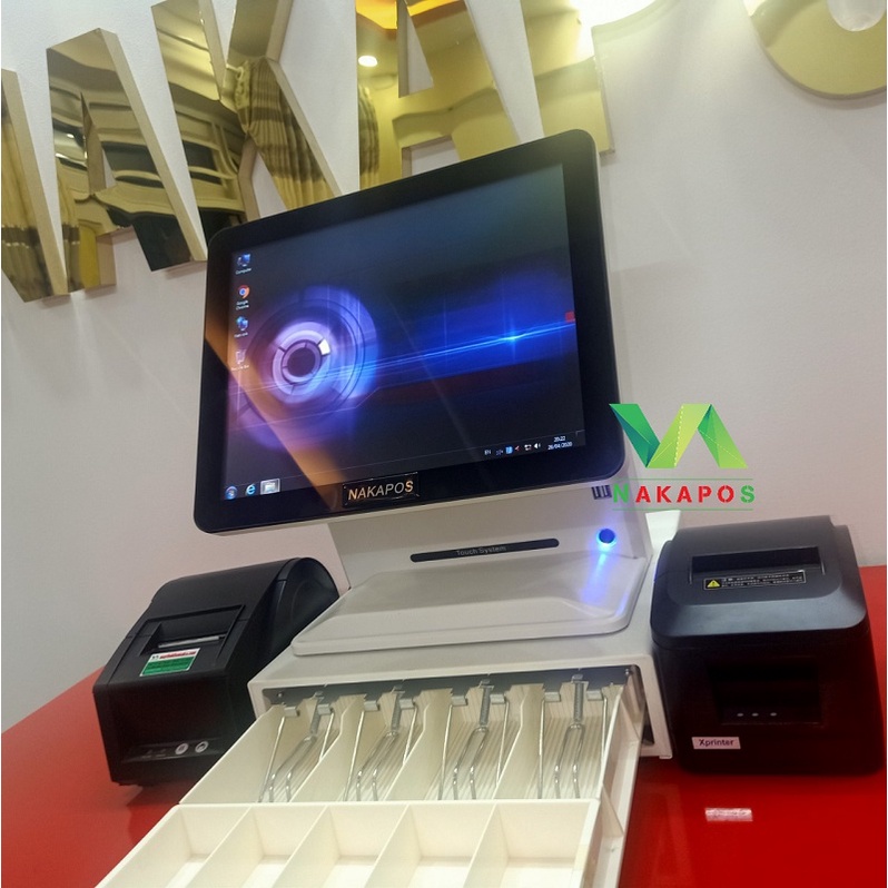 Com bo trọn bộ máy POS tính tiền cảm ứng