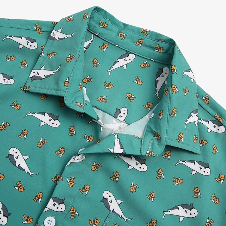 Áo sơ mi nam DOUBLE'D tay ngắn vải lụa SLF0102 | BigBuy360 - bigbuy360.vn