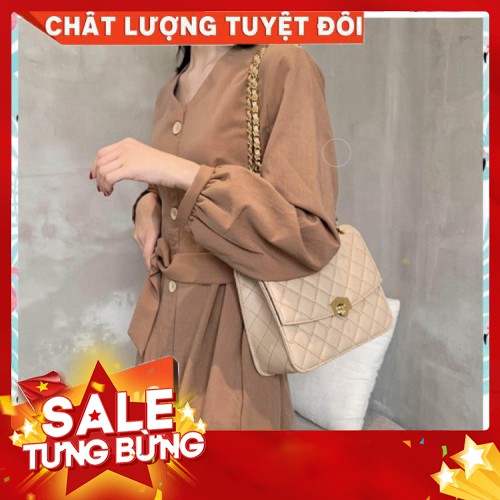 Túi Xách Thời Trang Da Trần Trám Khóa Gập Siêu Hot | BigBuy360 - bigbuy360.vn
