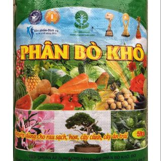 Phân bò khô 5 kg trồng rau sạch, hoa, cây cảnh, cây ăn trái..