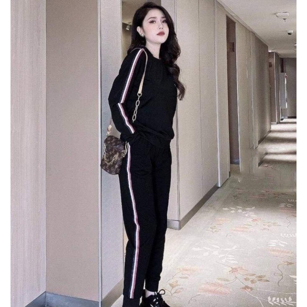 Đồ bộ nữ thu đông chất cotton đẹp loại 1 màu đen DE001 DBN228 | BigBuy360 - bigbuy360.vn