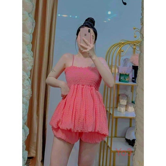 SÉT BỘ HAI DÂY KIỂU TÙNG PHỒNG CHẤT LIỆU XỐP CỰC XINH XỈU TH