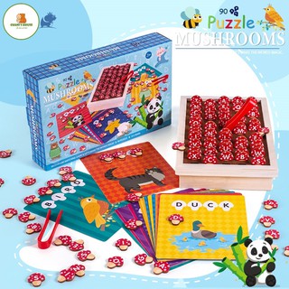 Đồ Chơi Nhổ Nấm Học Bảng Chữ Cái, Đánh Vần Và Học Từ Vựng Tiếng Anh Bằng Gỗ Cực Đáng Yêu Cho Bé