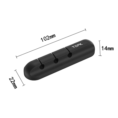 1 Phụ Kiện Giữ Dây Cáp Gọn Gàng Bằng Silicon