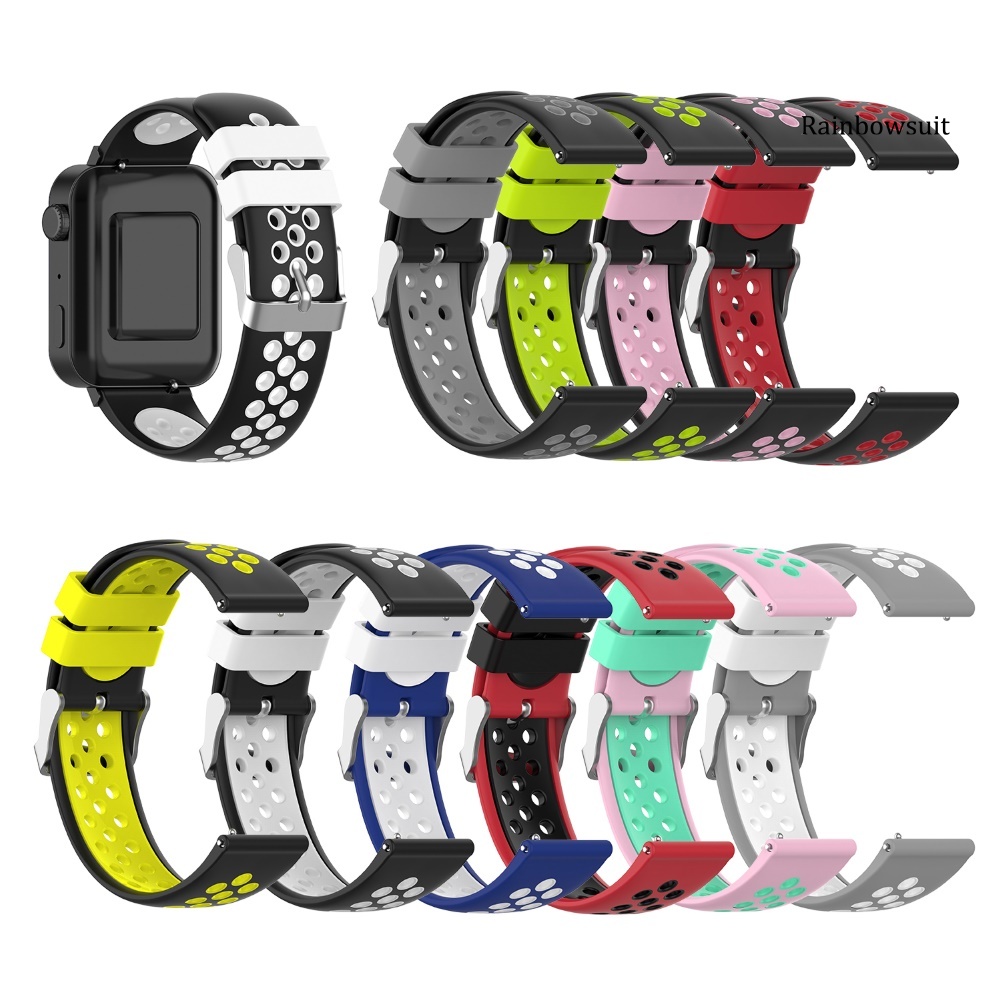 Dây Đeo Thay Thế Bằng Silicone 18mm Cho Đồng Hồ Xiaomi Xiao-Mi