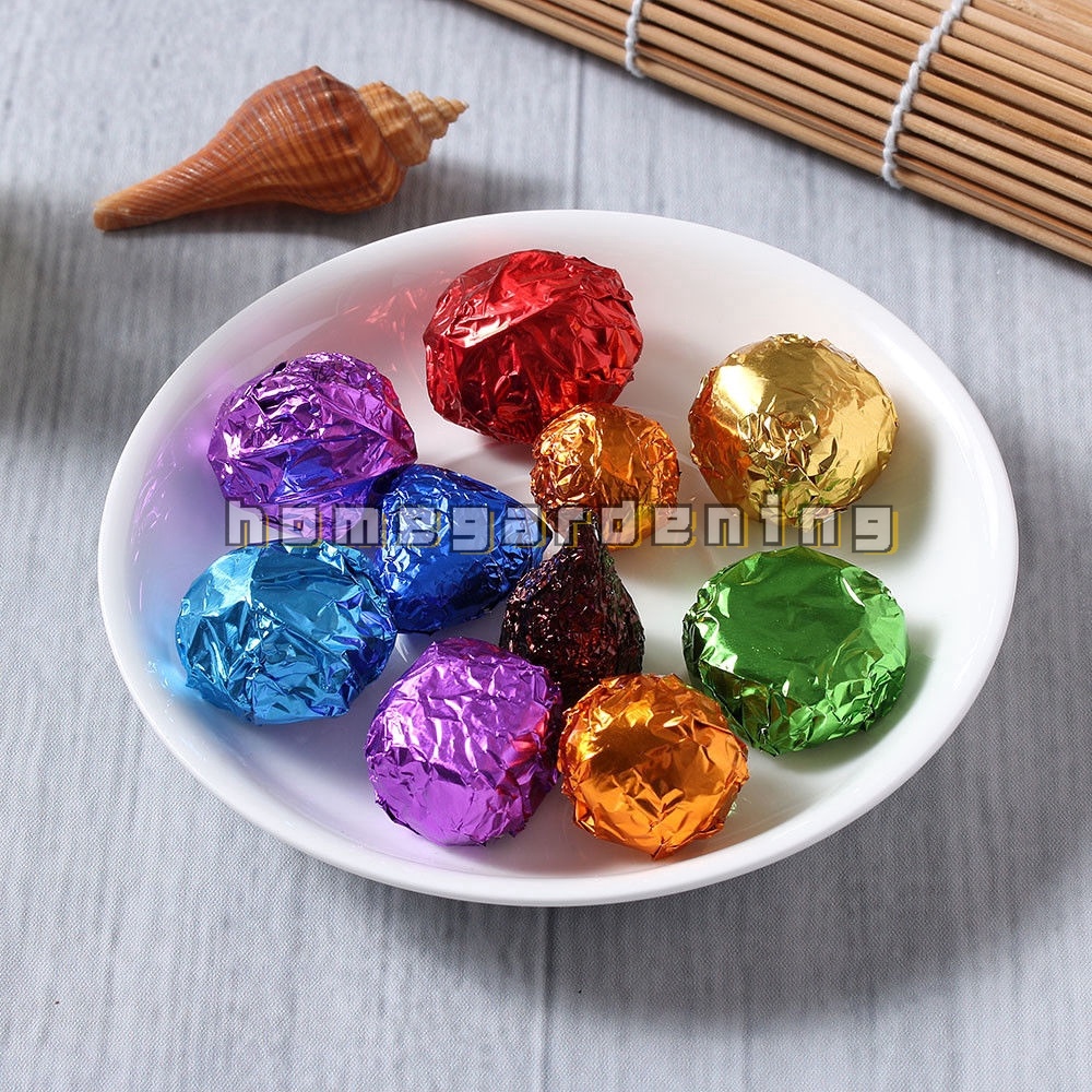 100 Tờ giấy gói kẹo sô cô la hình vuông tiện lợi