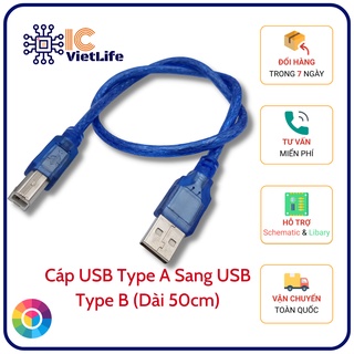 Cáp usb type a sang usb type b cáp nạp arduino uno, mega2560, máy in