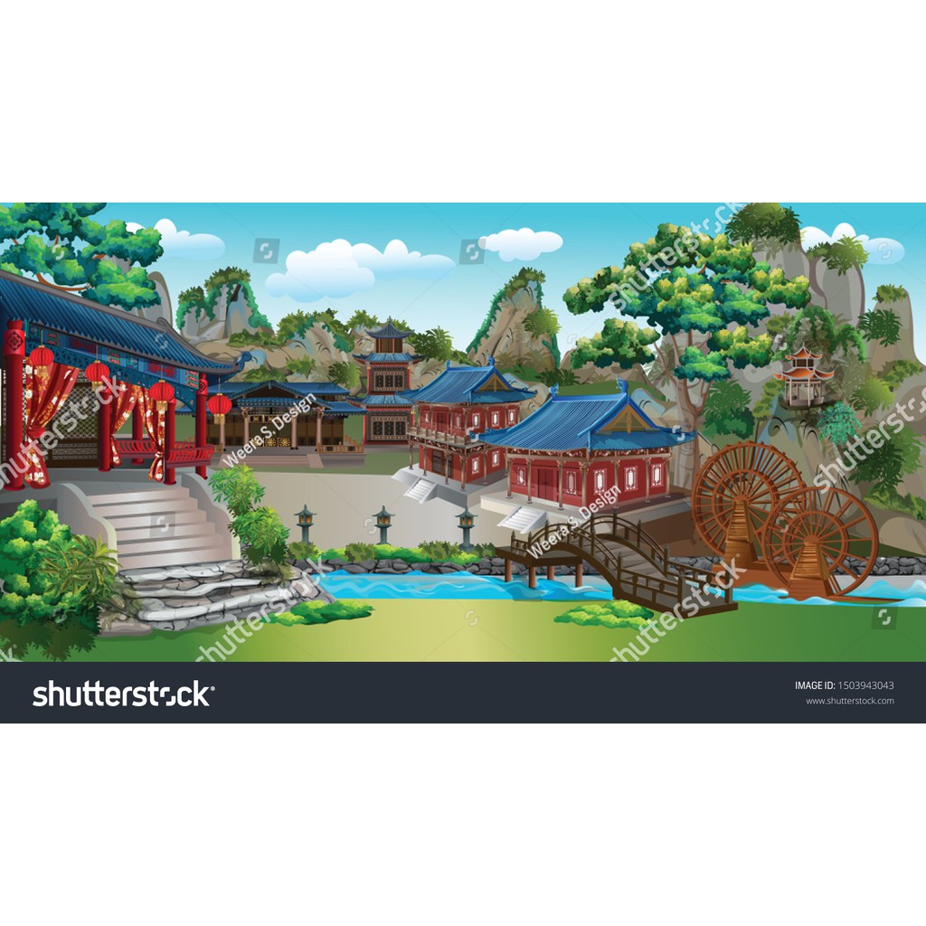 Tranh lụa 3d Hồng Kông Hoạt Hình Kích Thước 1,5m x 2m HKHH04