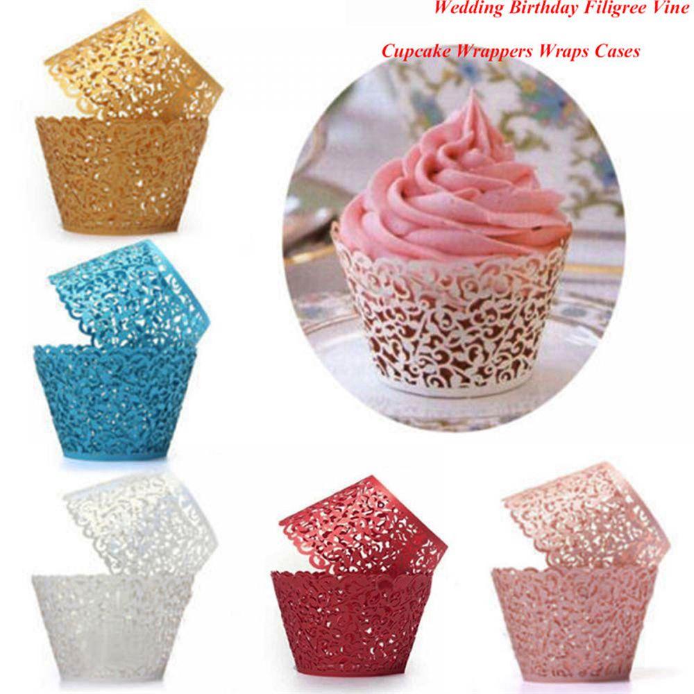 Set 10 / 50 Cốc Giấy Làm Bánh Cupcake Tiện Dụng