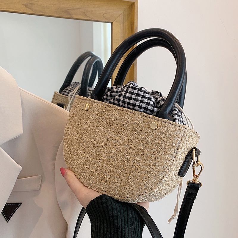 Túi đeo vai IELGY đan cói đựng điện thoại di động phong cách trẻ trung ngọt ngào cho nữ