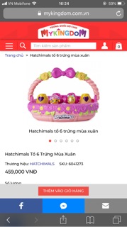 [ NEW] Giỏ trứng Hatchimals Flower