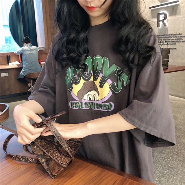 [SẴN KÈM ẢNH THẬT ] Áo Thun Nữ ULZZANG Đẹp Ovesize Tay Lỡ Unisex - Liti shop
