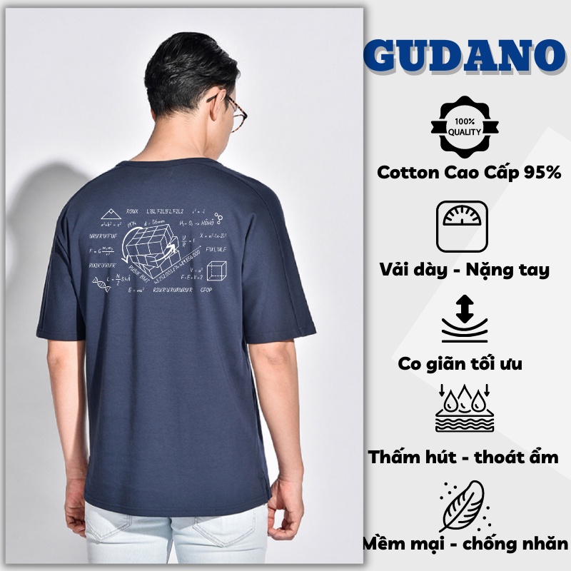 Áo Thun RUBIK Tay Ngắn Form Rộng In Hình "Chỉ Cần Áp Dụng Công Thức Là Ra" CM03 | GUDANO