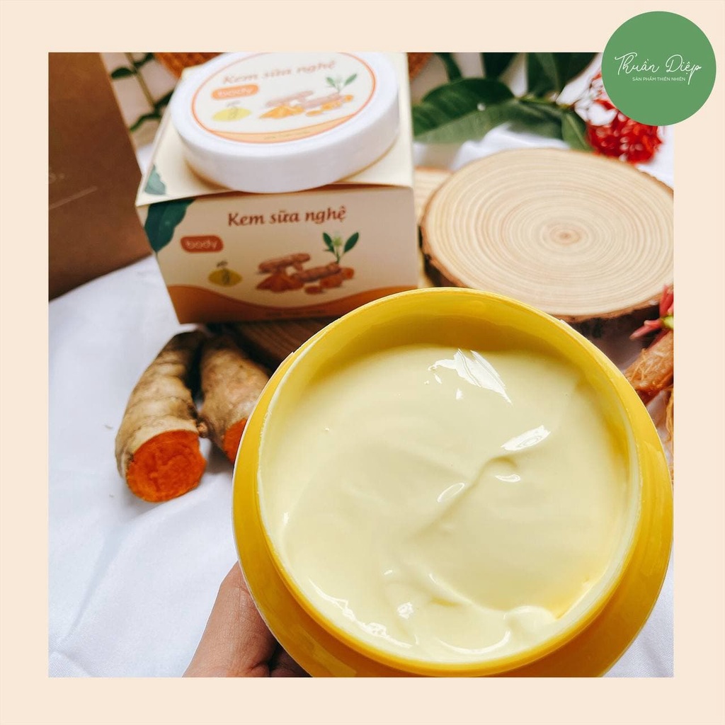 KEM DƯỠNG DA TOÀN THÂN kem sữa nghệ sáng da, dưỡng ẩm body butter [HANDMADE] [Thuần Diệp]