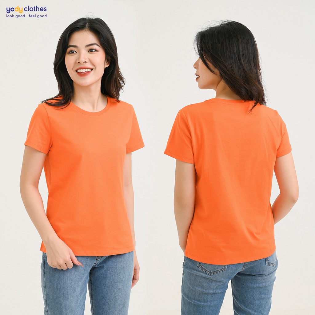 Áo thun nữ YODY in logo trơn, nhiều màu, phong cách thể thao năng động TSN5302