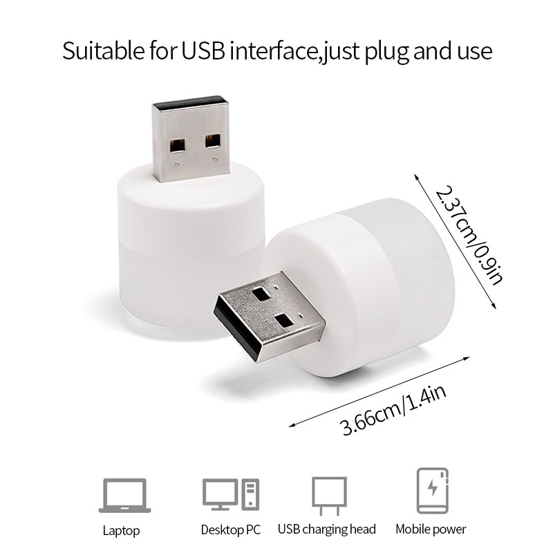 Đèn LED Đọc Sách Sạc USB Hình Vuông Tiết Kiệm Năng Lượng Bảo Vệ Mắt