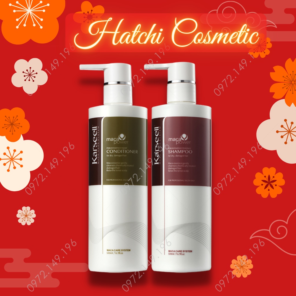 Dầu Gội và Xả Karseell Collagen Maca Chính Hãng 500ml - 800ml
