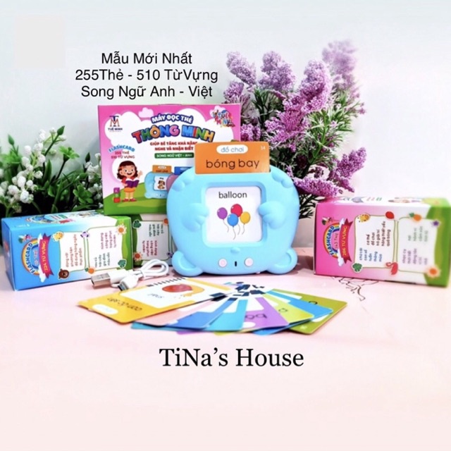 Máy Đọc Thẻ FlashCard Cho Bé Học Tiếng Anh Với 112 Thẻ 224 Chủ Đề, 255 Thẻ 510 Từ Vựng Anh-Việt…