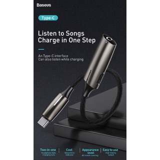ĐẦU CHUYỂN ĐỔI TYPE-C RA CHÂN 3.5MM AUDIO BASEUS L60
