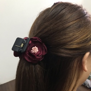 KẸP càng cua gắp tóc hoa handmade 5 răng