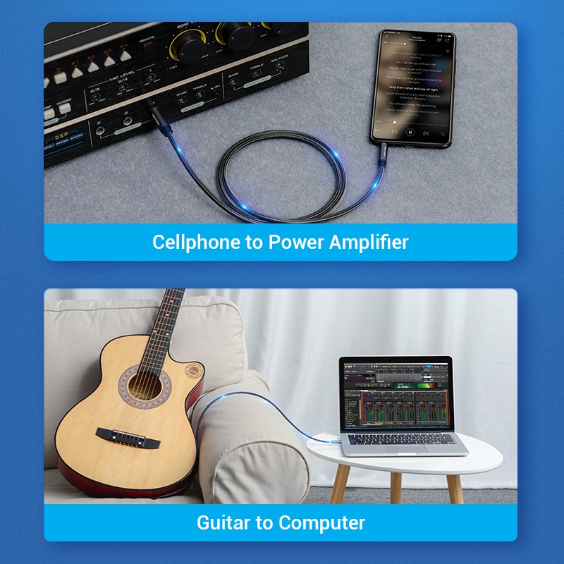 Cáp chuyển đổi âm thanh Vention 6.5 sang 3.5 Aux chuyên dụng cho đàn guitar