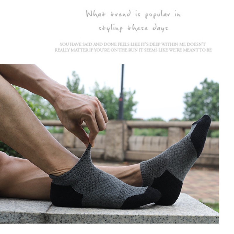 Vớ thể thao đế dày chống trượt thấm hút mồ hôi thoáng khí