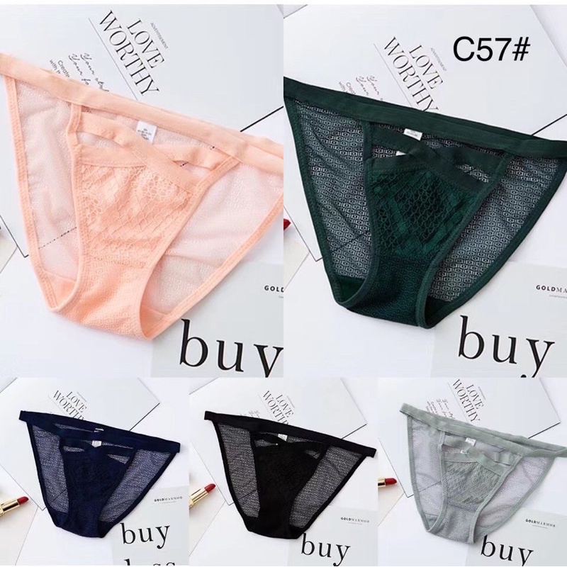 Quần Lót ren dây, Quần lót ren 1 dây chữ X siêu thoáng mát sexy C58
